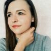 Bransoletka srebrna z zielonym bursztynem - kwadraciki