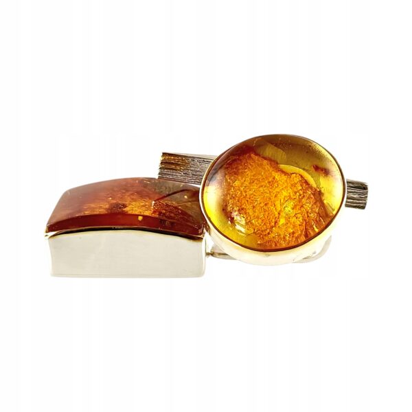 00168f95312ce40ebad6ef9d99d0eb45.jpg Niepowtarzalny wisiorek srebrny z dużym koniakowym oraz cytrynowym bursztynem - unikat - Srebro 925