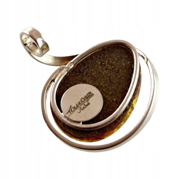 16ec64bd9bf0ad5861bfb0246f5dcfae.jpg Niepowtarzalny wisiorek srebrny z dużym zielonym bursztynem - unikat - Srebro 925