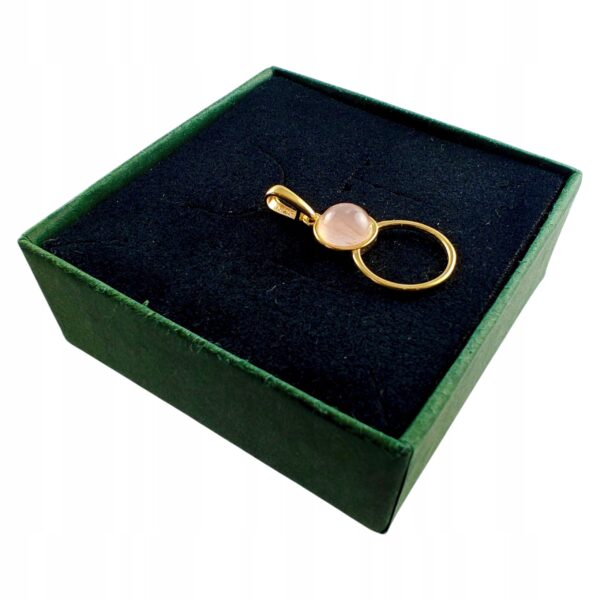 1dd47c086aa9062c50e59ea29f568c1c-1.jpg WISIOREK ZŁOTY z KWARCEM ŚLICZNY DELIKATNY PIĘKNY SREBRO POZŁACANE 925