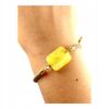 235792e7de1fdf374b090ca03280ca87.jpg Bransoletka na sznurku z naturalnym mlecznym bursztynem - regulowana
