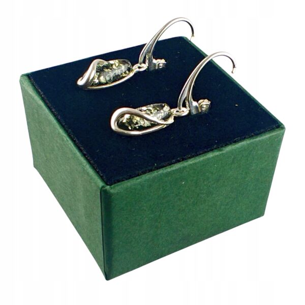 5761bb2a221da0327b3cf9d0359cee21.jpg Kolczyki srebrne z bursztynem - wyjątkowe piękne - srebro 925 - zapięcie angielskie