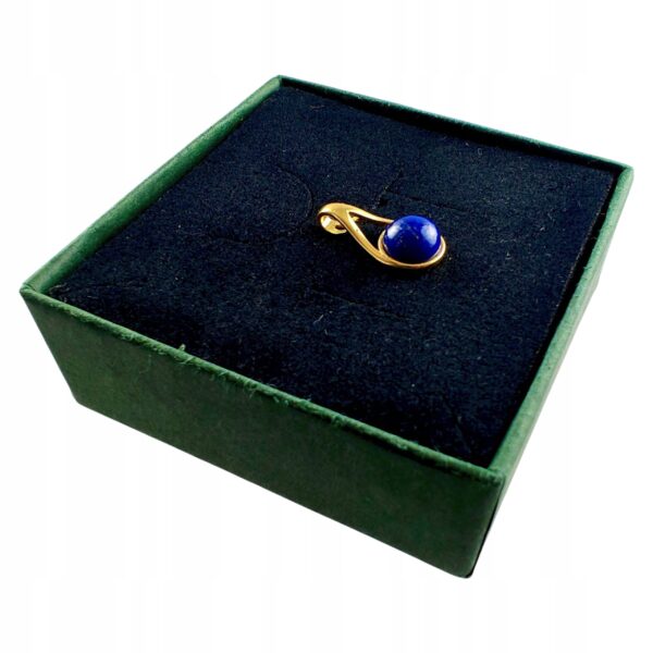 626c2b03b48fc9f0f24912ba2fad2ac0-1.jpg WISIOREK ZŁOTY z LAPISEM ŚLICZNY DELIKATNY PIĘKNY SREBRO POZŁACANE 925