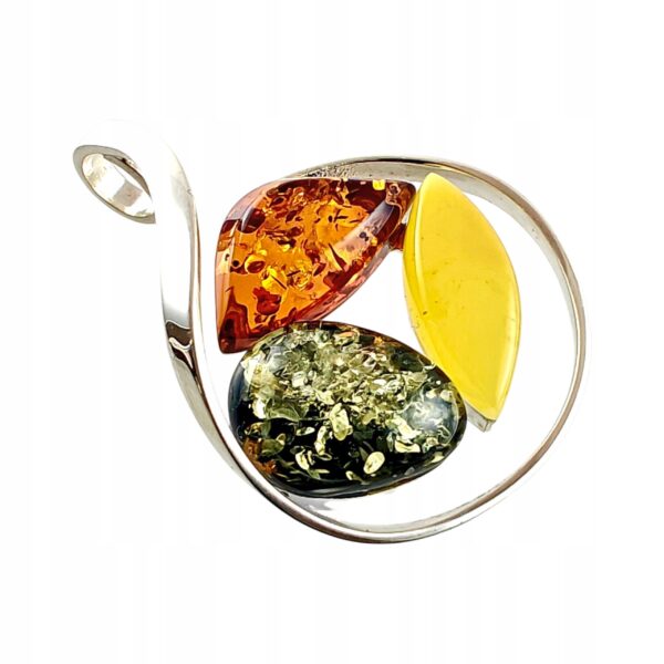 70691f7faba73de3284f873157635f04.jpg Niepowtarzalny wisiorek srebrny z bursztynem - unikat - Srebro 925 - MIX Koniak Zielony Mleczny