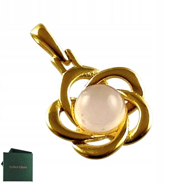 7aebafe5d745a0787a941fbe4fd8e2b5.jpg WISIOREK ZŁOTY z KWARCEM ŚLICZNY DELIKATNY PIĘKNY SREBRO POZŁACANE 925