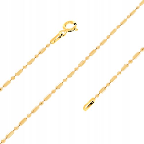 Łańcuszek Złoty - 45 CM - Srebro Pozłacane 925