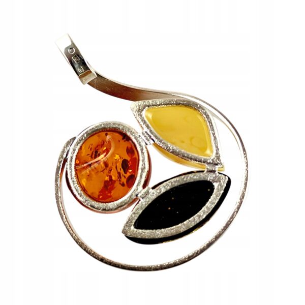 893a28c6d6ba98abb9f5e071dadc0db5.jpg Niepowtarzalny wisiorek srebrny z bursztynem - unikat - Srebro 925 - MIX Koniak Zielony Mleczny