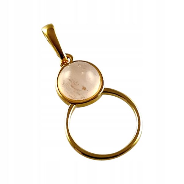 8957c74d23e83790d65e5fe9b024c002-1.jpg WISIOREK ZŁOTY z KWARCEM ŚLICZNY DELIKATNY PIĘKNY SREBRO POZŁACANE 925