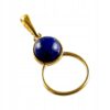 a8dac8a1c55385fc9e67e2cdfee28fe1-1.jpg WISIOREK ZŁOTY z LAPISEM ŚLICZNY DELIKATNY PIĘKNY SREBRO POZŁACANE 925