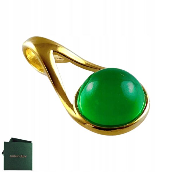 ae02e6bbb1b3a9c93ae9bbe71214769c-1.jpg WISIOREK ZŁOTY z AGATEM ŚLICZNY DELIKATNY PIĘKNY SREBRO POZŁACANE 925