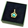 ba0d1d72538de7552ce50772339aaf44.jpg WISIOREK ZŁOTY z TURKUSEM ŚLICZNY DELIKATNY PIĘKNY SREBRO POZŁACANE 925