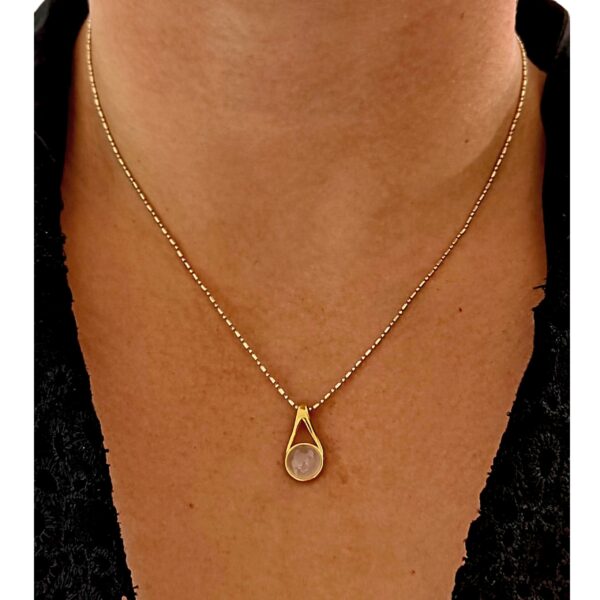 c4048372a906cb8c4add22a6734ccdb3-1.jpg WISIOREK ZŁOTY z KWARCEM ŚLICZNY DELIKATNY PIĘKNY SREBRO POZŁACANE 925