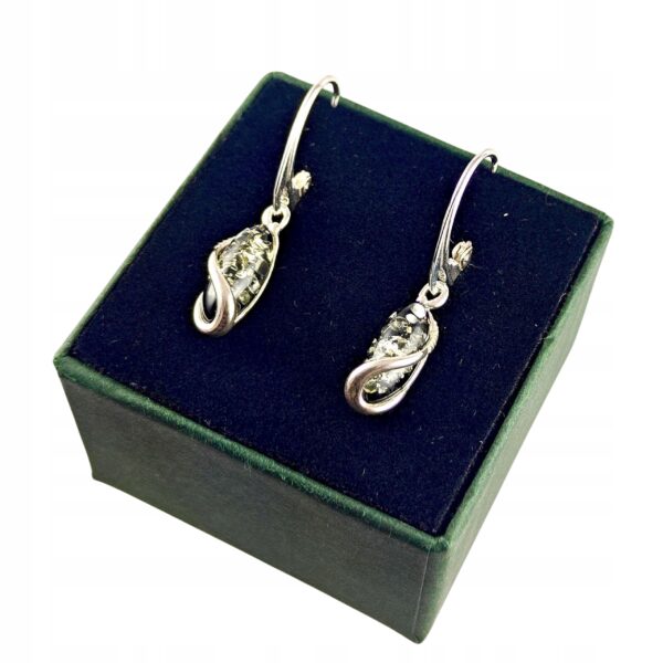 ca41e44171da6070e22a487e3a0567fa.jpg Kolczyki srebrne z bursztynem - wyjątkowe piękne - srebro 925 - zapięcie angielskie