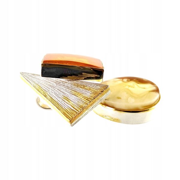 cd404e2e19d36bcda4564cec266ba86a.jpg Niepowtarzalny wisiorek srebrny z dużym cytrynowym oraz mlecznym bursztynem - unikat - Srebro 925