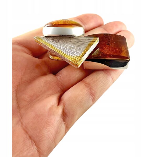 d7b5331028a4e904d9eae293c93d36cd.jpg Niepowtarzalny wisiorek srebrny z dużym koniakowym oraz cytrynowym bursztynem - unikat - Srebro 925