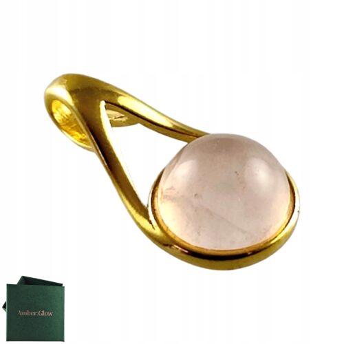 dc060c784d18348ee168ac0038c024a8-1.jpg WISIOREK ZŁOTY z KWARCEM ŚLICZNY DELIKATNY PIĘKNY SREBRO POZŁACANE 925