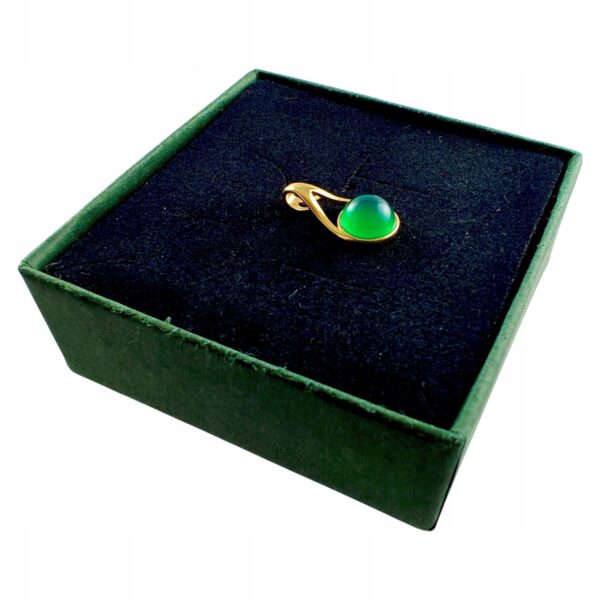 dcbcfd296560fcab25e7fdd9dd4c70b9-1.jpg WISIOREK ZŁOTY z AGATEM ŚLICZNY DELIKATNY PIĘKNY SREBRO POZŁACANE 925