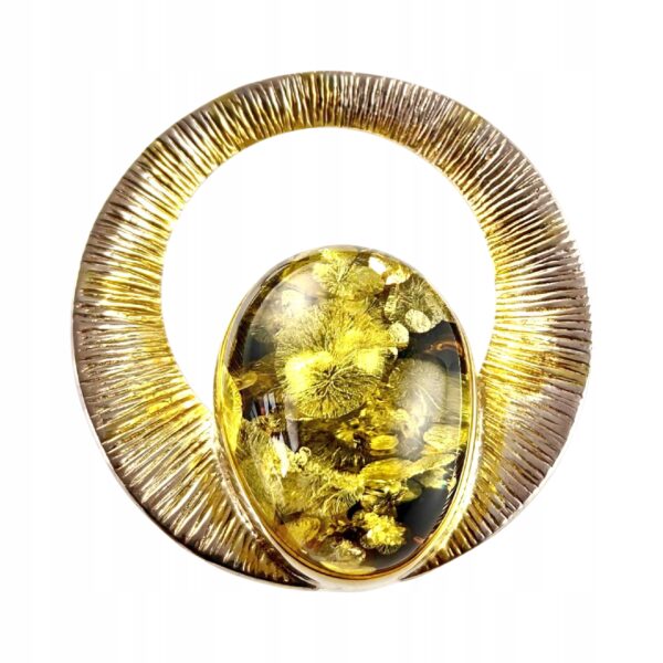 dd1473f3479283916c5a84e6ca9555d5.jpg Niepowtarzalny wisiorek srebrny z dużym zielonym bursztynem - unikat - Srebro 925