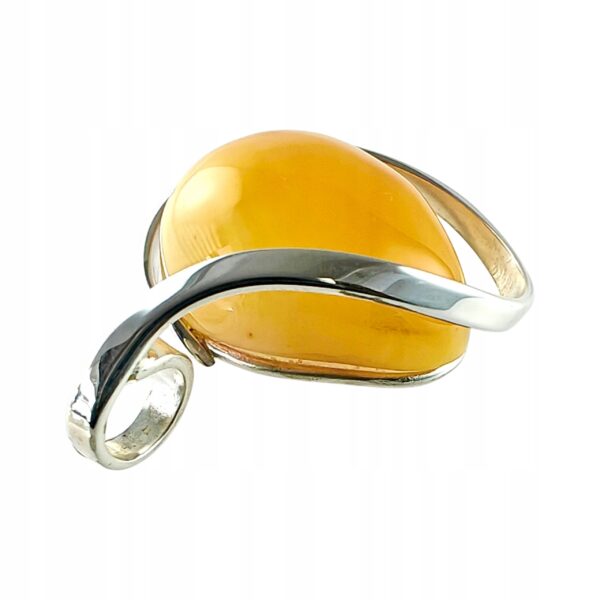 f8d1924b75d3acbdbbeab3f824f3a3b7.jpg Niepowtarzalny wisiorek srebrny z dużym mlecznym bursztynem - unikat - Srebro 925