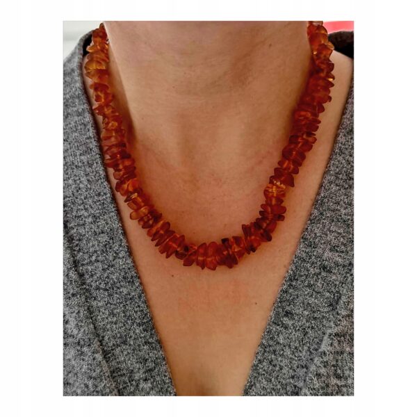 29fb4fcd00c110ca6d77b41543aa57d2-2.jpg Naszyjnik z Surowego Bursztynu Certyfikowanego ręcznie wykonany na Tarczycę