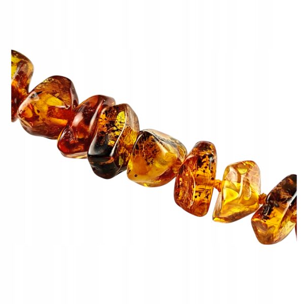 NASZYJNIK z CERTYFIKOWANYM BURSZTYNEM Ręcznie Wykonany ŚLICZNY PIĘKNY