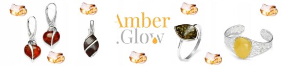 34929060638adfcf9dda98890041bfb9.jpg Kolczyki srebrne bursztynowe serduszka - zielony bursztyn