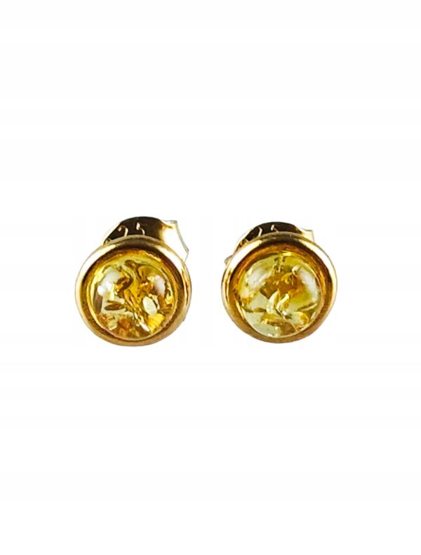 3e18abe2e77a2578eb9d58756cdc511b.jpg Kolczyki srebrne pozłacane z bursztynem