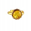 4207f77ace99a77f8c22eef05b5ca614.jpg PIERŚCIONEK ZŁOTY MODNY z Bursztynem SREBRO 925 Pozłacane Regulowany PIĘKNY