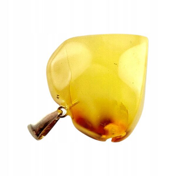 4bd7394040ef2890ed06dd211ca62ce6.jpg WISIOREK SREBRNY SERCE z CERTYFIKOWANYM Bursztynem PIĘKNY Srebro 925