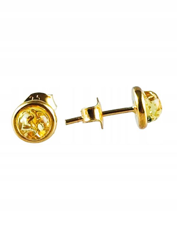 592b815070f81ef392a7bc5c5ff719e0.jpg Kolczyki srebrne pozłacane z bursztynem