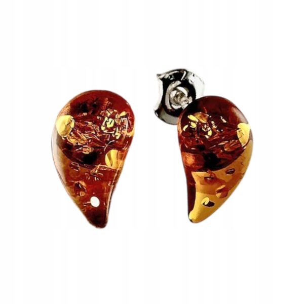 79f1e3811ab8523bc692ea5abbe78717.jpg Kolczyki srebrne bursztynowe migdałki - koniakowy bursztyn