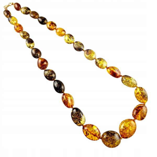 NASZYJNIK z CERTYFIKOWANYM BURSZTYNEM Ręcznie Wykonany ŚLICZNY PIĘKNY