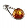 7f7464dd325304668c892d0f4424e5b9.jpg Wisiorek srebrny z koniakowym bursztynem - delikatny