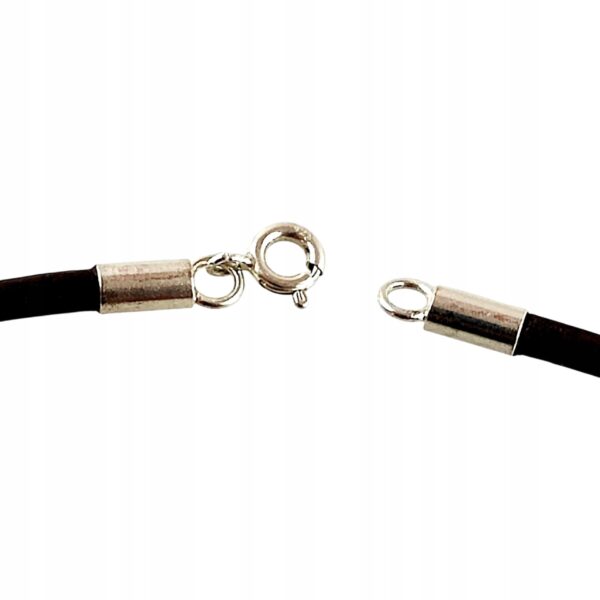 95dc7b338aafd13b6f406c727ca05bbc-2.jpg RZEMIEŃ SREBRNY SKÓRZANY GRUBY 3 MM RZEMYK ze SKÓRY Bydlęcej 45 CM BRĄZOWY