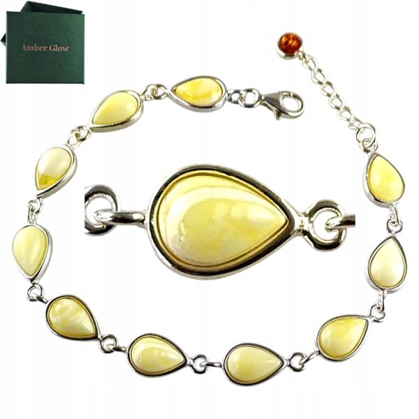 98069ac27bb8139839f450a787f7f2ad.jpg SREBRNA BRANSOLETKA z CERTYFIKOWANYM Bursztynem PIĘKNA DELIKATNA SREBRO 925