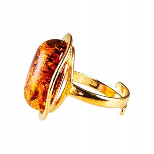 a64e2f960fa52359e64ee39812b80833.jpg Pierścionek srebrny pozłacany z bursztynem - owalny klasyczny