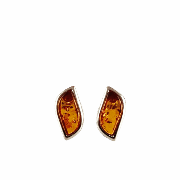 abd47cb44f4ef3e342adcbbea3c99886.png KOLCZYKI SREBRNE z CERTYFIKOWANYM BURSZTYNEM Piękne Klasyczne Sztyft Srebro