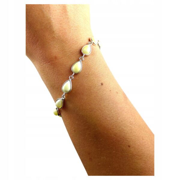 ad31f8a3ea2966d29aebb730fa0c3784.jpg SREBRNA BRANSOLETKA z CERTYFIKOWANYM Bursztynem PIĘKNA DELIKATNA SREBRO 925