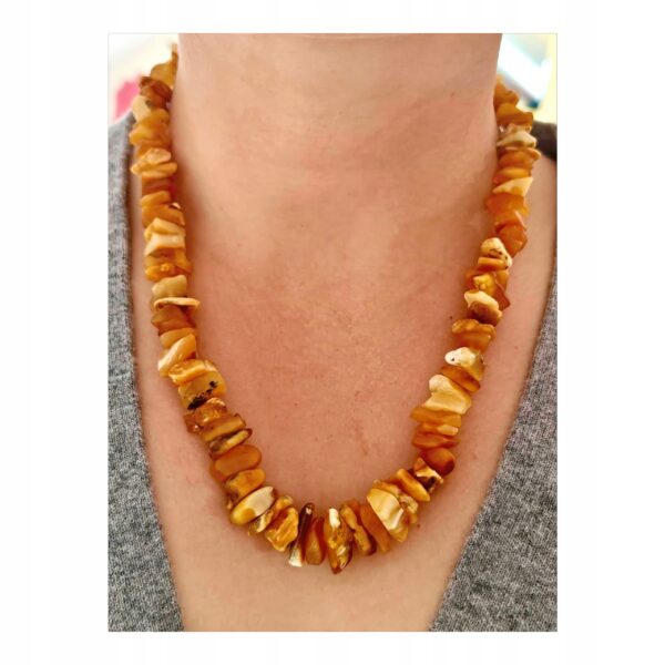 b29d84c876148d12f218f08a3f281ca3-2.jpg Naszyjnik z Surowego Bursztynu Certyfikowanego ręcznie wykonany na Tarczycę