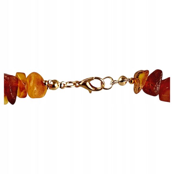 Naszyjnik z Surowego Bursztynu Certyfikowanego ręcznie wykonany na Tarczycę