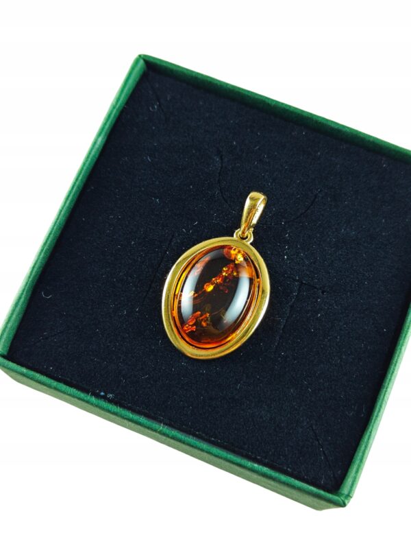 be4e1da7d67c45e91fc8c4a55961db91.jpg WISIOREK ZŁOTY Z CERTYFIKOWANYM BURSZTYNEM ZAWIESZKA SREBRO POZŁACANE 925