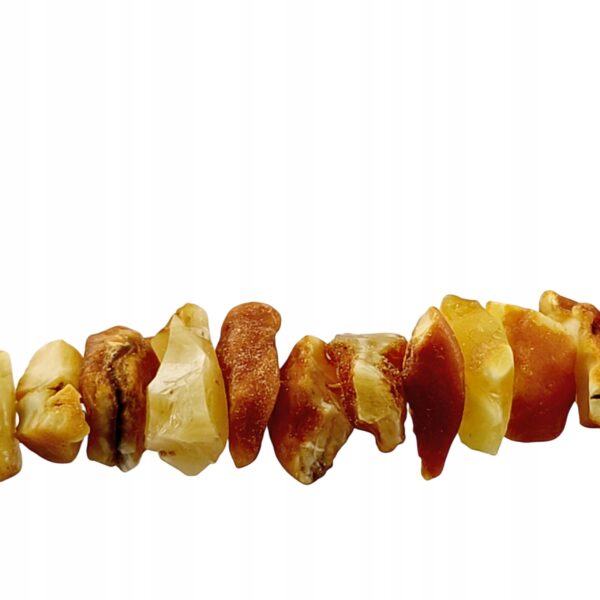 Naszyjnik z Surowego Bursztynu Certyfikowanego ręcznie wykonany na Tarczycę