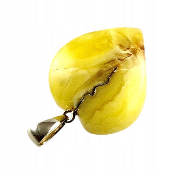 c31af85b7ec3b494152e6c4eae3dbb45.jpg WISIOREK SREBRNY SERCE z CERTYFIKOWANYM Bursztynem PIĘKNY Srebro 925