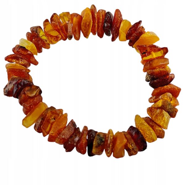d0f25c27badce8ae39a18be74fe8fd86-1.jpg Bransoletka z naturalnym nieszlifowanym bursztynem - na gumce - MIX