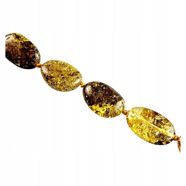 NASZYJNIK z CERTYFIKOWANYM BURSZTYNEM Ręcznie Wykonany ŚLICZNY PIĘKNY