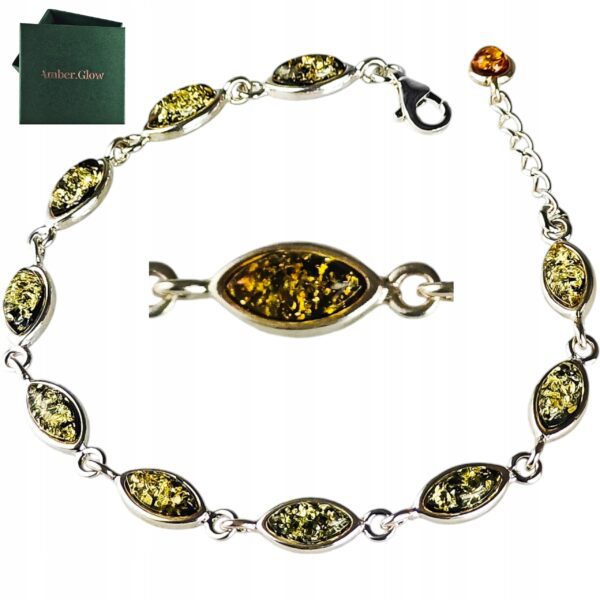 d512a5fb44d02cb31efbe0e2c62c4cfb.jpg SREBRNA BRANSOLETKA z CERTYFIKOWANYM Bursztynem DELIKATNA PIĘKNA ŚLICZNA