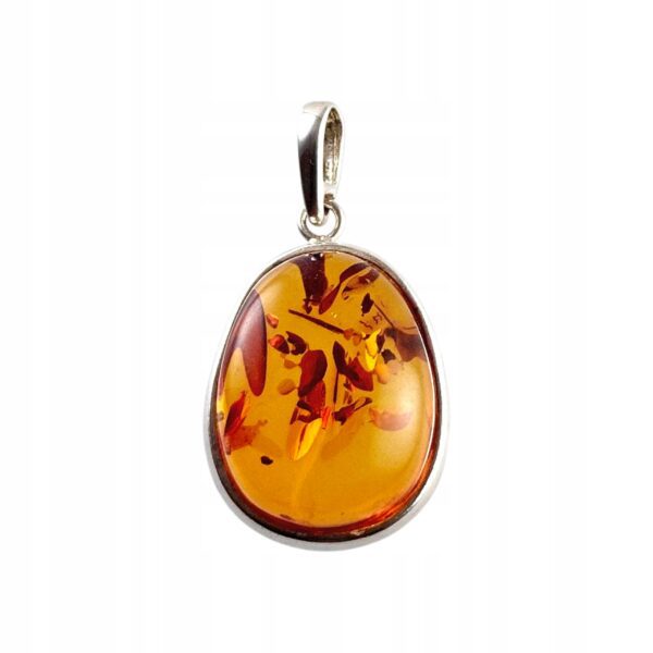 d63815506b54ccc3eeb29ab9e6f5139a.jpg WISIOREK SREBRNY z CERTYFIKOWANYM Bursztynem PIĘKNY NATURALNY Srebro 925