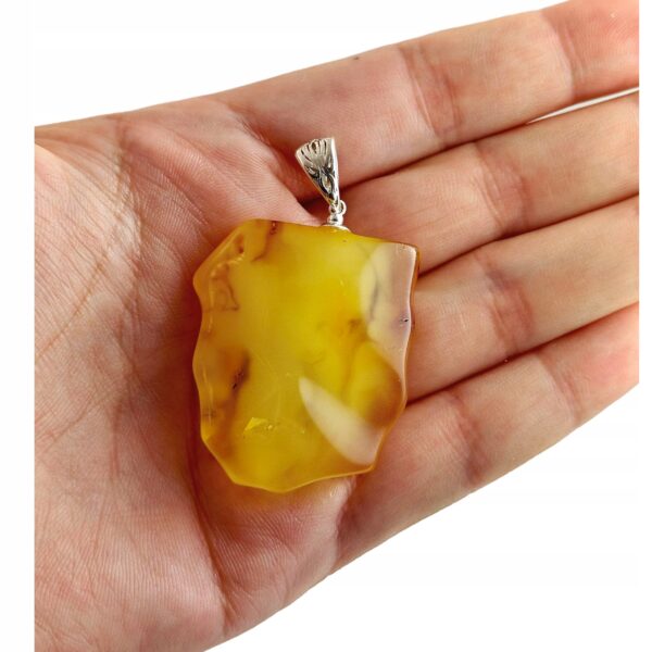 d9a8cbbdc288086ac1c1bd9727eb6c72.jpg WISIOREK SREBRNY z CERTYFIKOWANYM Bursztynem PIĘKNY NATURALNY Srebro 925