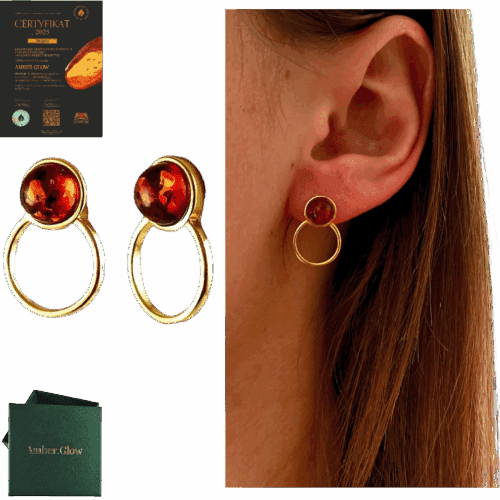 de713b4e4db371ca6ca0cdc335023b24-1.png ZŁOTE KOLCZYKI Z BURSZTYNEM BAŁTYCKIM SZTYFTY SREBRO POZŁACANE 925 PREZENT