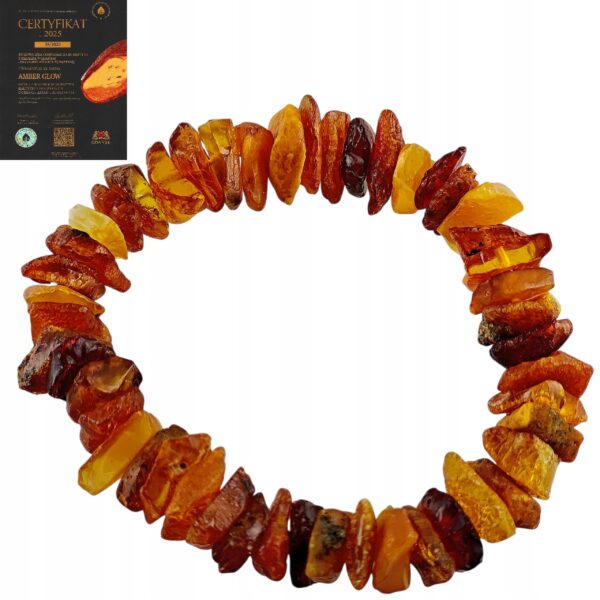 f1e4901a4020840135c684182708fc57-1.jpg Bransoletka z naturalnym nieszlifowanym bursztynem - na gumce - MIX